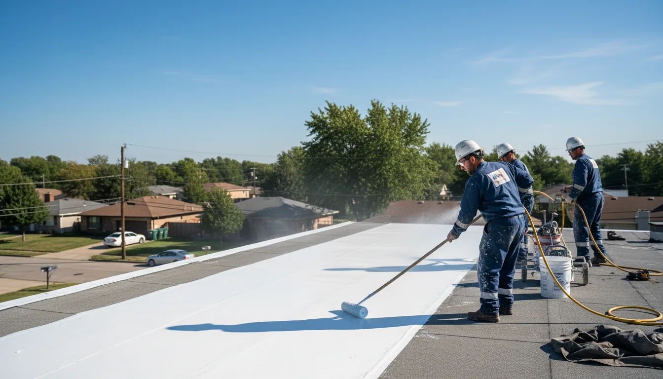 Commercial roof coating in Mount Sterling, IL near me